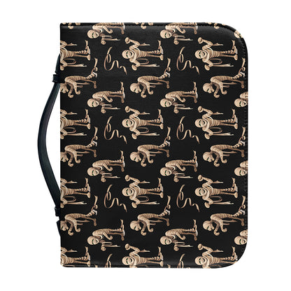 Halloween Mummy Pattern Print Leather Bible Cover