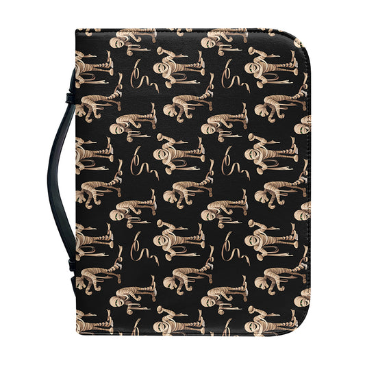 Halloween Mummy Pattern Print Leather Bible Cover