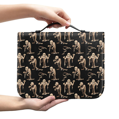 Halloween Mummy Pattern Print Leather Bible Cover