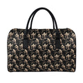 Halloween Mummy Pattern Print Leather Duffel Bag
