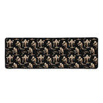 Halloween Mummy Pattern Print Long Kitchen Mat