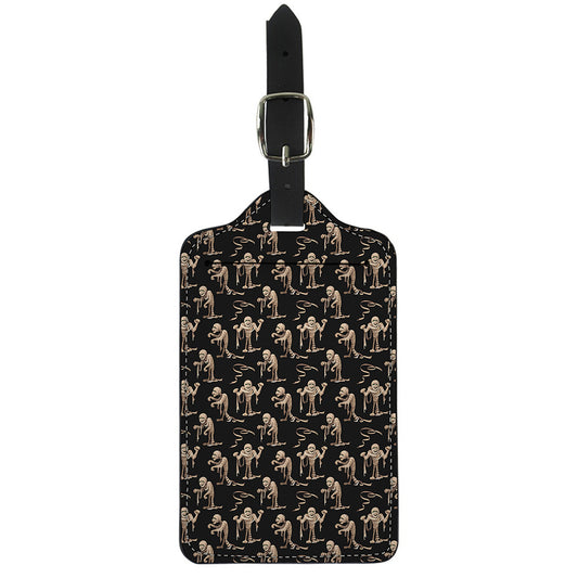 Halloween Mummy Pattern Print Luggage Tag