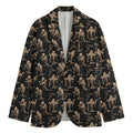 Halloween Mummy Pattern Print Men's Blazer