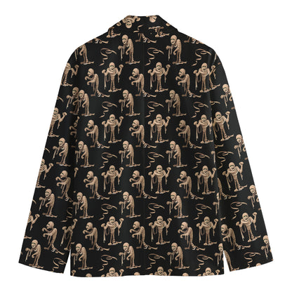 Halloween Mummy Pattern Print Men's Blazer