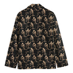 Halloween Mummy Pattern Print Men's Cotton Blazer