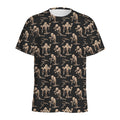 Halloween Mummy Pattern Print Men's Athletic T-Shirt
