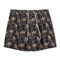 Halloween Mummy Pattern Print Mesh Shorts