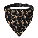 Halloween Mummy Pattern Print Over The Collar Dog Bandana