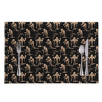 Halloween Mummy Pattern Print Placemat