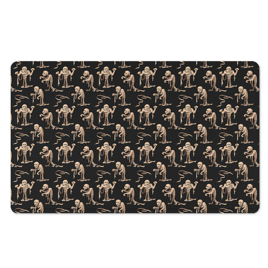 Halloween Mummy Pattern Print Polyester Doormat