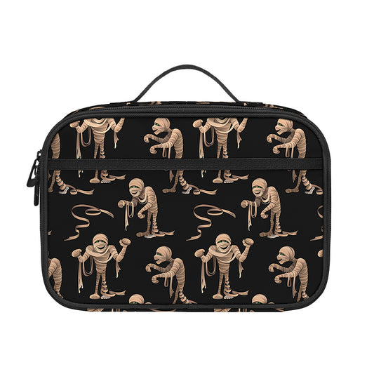 Halloween Mummy Pattern Print Portable Lunch Bag