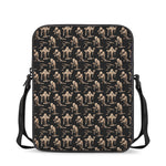 Halloween Mummy Pattern Print Rectangular Crossbody Bag