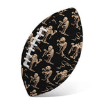 Halloween Mummy Pattern Print Rugby Ball