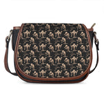 Halloween Mummy Pattern Print Saddle Bag