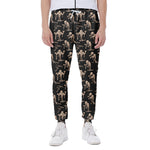 Halloween Mummy Pattern Print Scuba Joggers