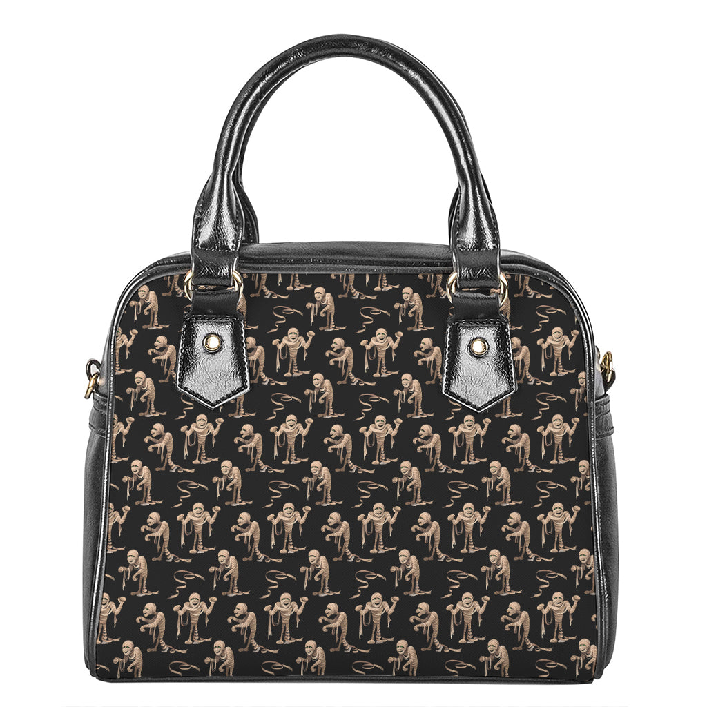 Halloween Mummy Pattern Print Shoulder Handbag