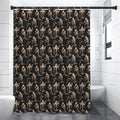 Halloween Mummy Pattern Print Shower Curtain