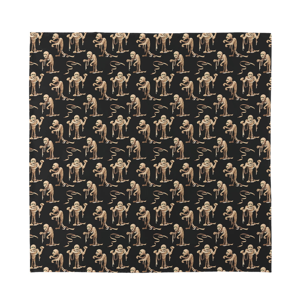 Halloween Mummy Pattern Print Silk Bandana