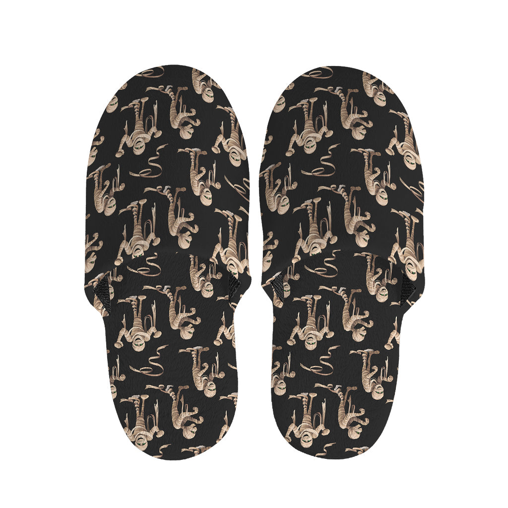 Halloween Mummy Pattern Print Slippers