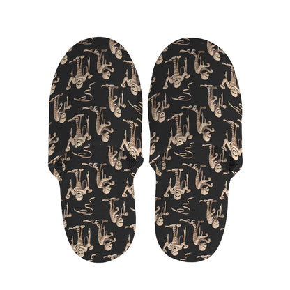 Halloween Mummy Pattern Print Slippers