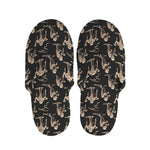 Halloween Mummy Pattern Print Slippers