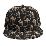 Halloween Mummy Pattern Print Snapback Cap