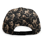 Halloween Mummy Pattern Print Snapback Cap