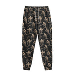 Halloween Mummy Pattern Print Sweatpants