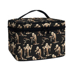 Halloween Mummy Pattern Print Travel Makeup Bag