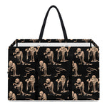 Halloween Mummy Pattern Print Utility Tote Bag