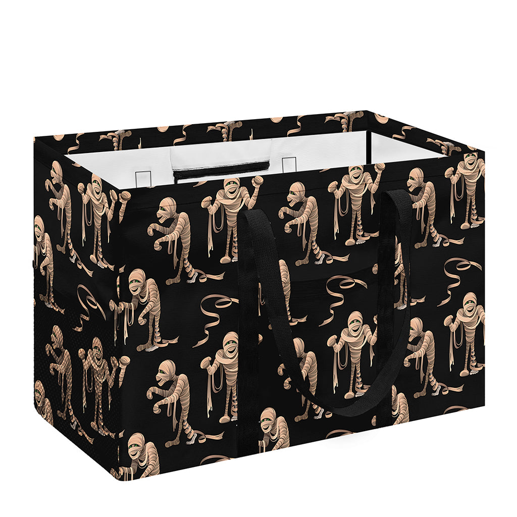 Halloween Mummy Pattern Print Utility Tote Bag