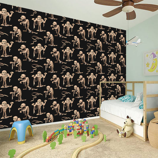 Halloween Mummy Pattern Print Wall Sticker