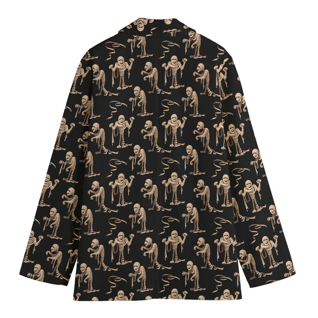 Halloween Mummy Pattern Print Women's Blazer