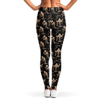 Halloween Mummy Pattern Print Women's Leggings