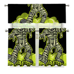 Halloween Mummy Print 3 Piece Kitchen Curtains