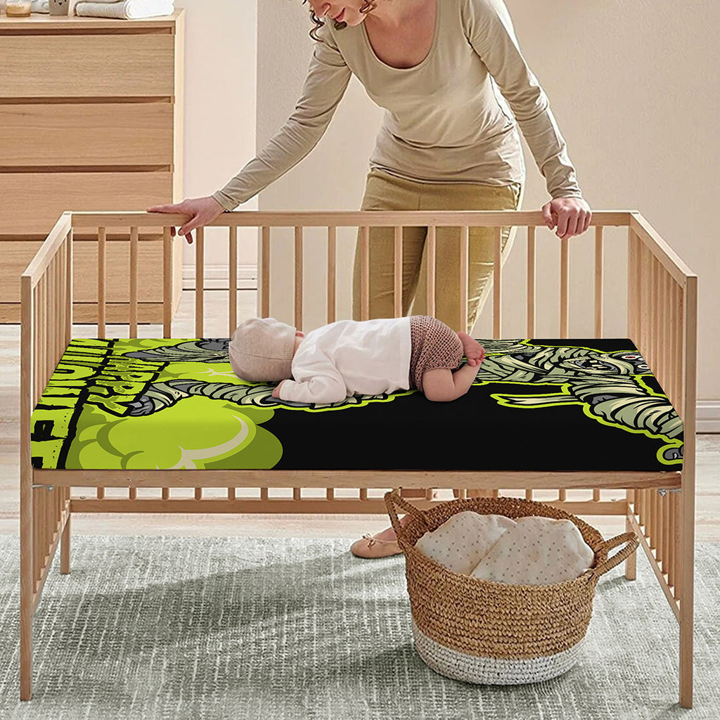 Halloween Mummy Print Baby Crib Sheet