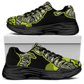 Halloween Mummy Print Black Chunky Shoes