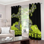 Halloween Mummy Print Blackout Grommet Curtains