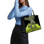 Halloween Mummy Print Canvas Tote Bag
