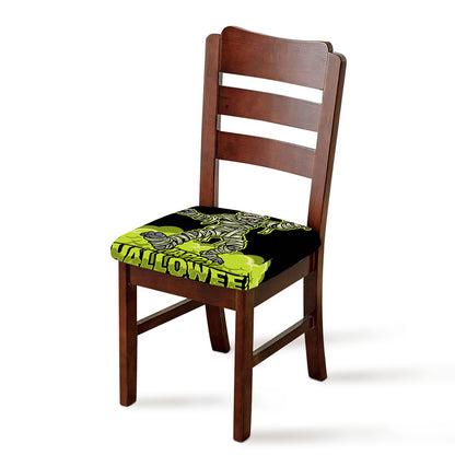 Halloween Mummy Print Chair Cushion Cover