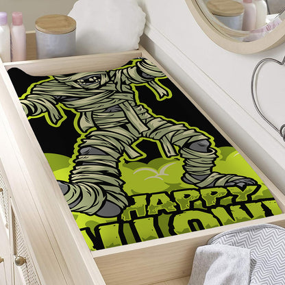 Halloween Mummy Print Changing Pad Cover