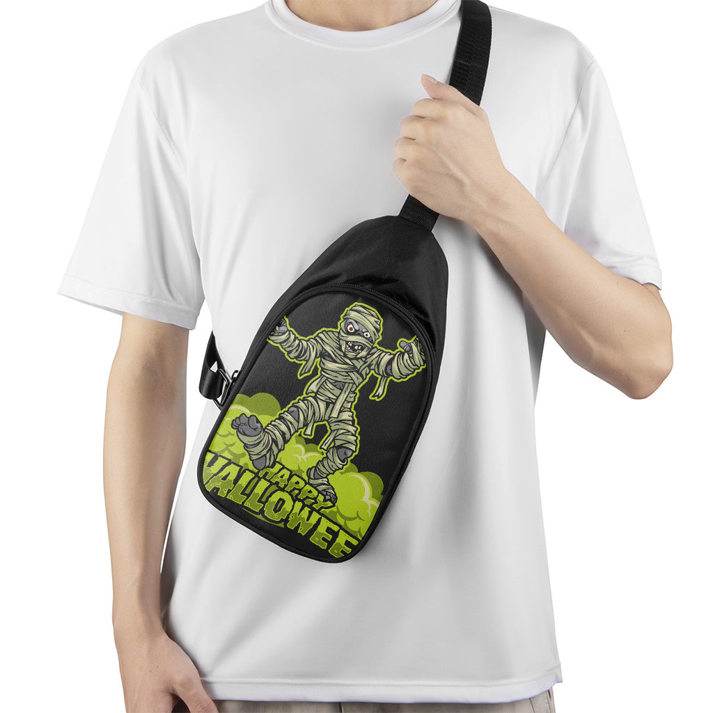Halloween Mummy Print Chest Bag