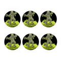 Halloween Mummy Print Coaster Set