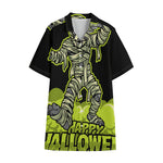 Halloween Mummy Print Cotton Hawaiian Shirt