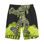Halloween Mummy Print Cotton Shorts