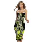 Halloween Mummy Print Cross Back Cami Dress