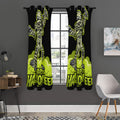 Halloween Mummy Print Grommet Curtain Panels