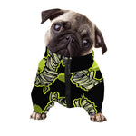 Halloween Mummy Print Dog Zip Up Jacket