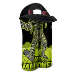 Halloween Mummy Print Double Neoprene Wine Tote