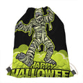 Halloween Mummy Print Drawstring Bag